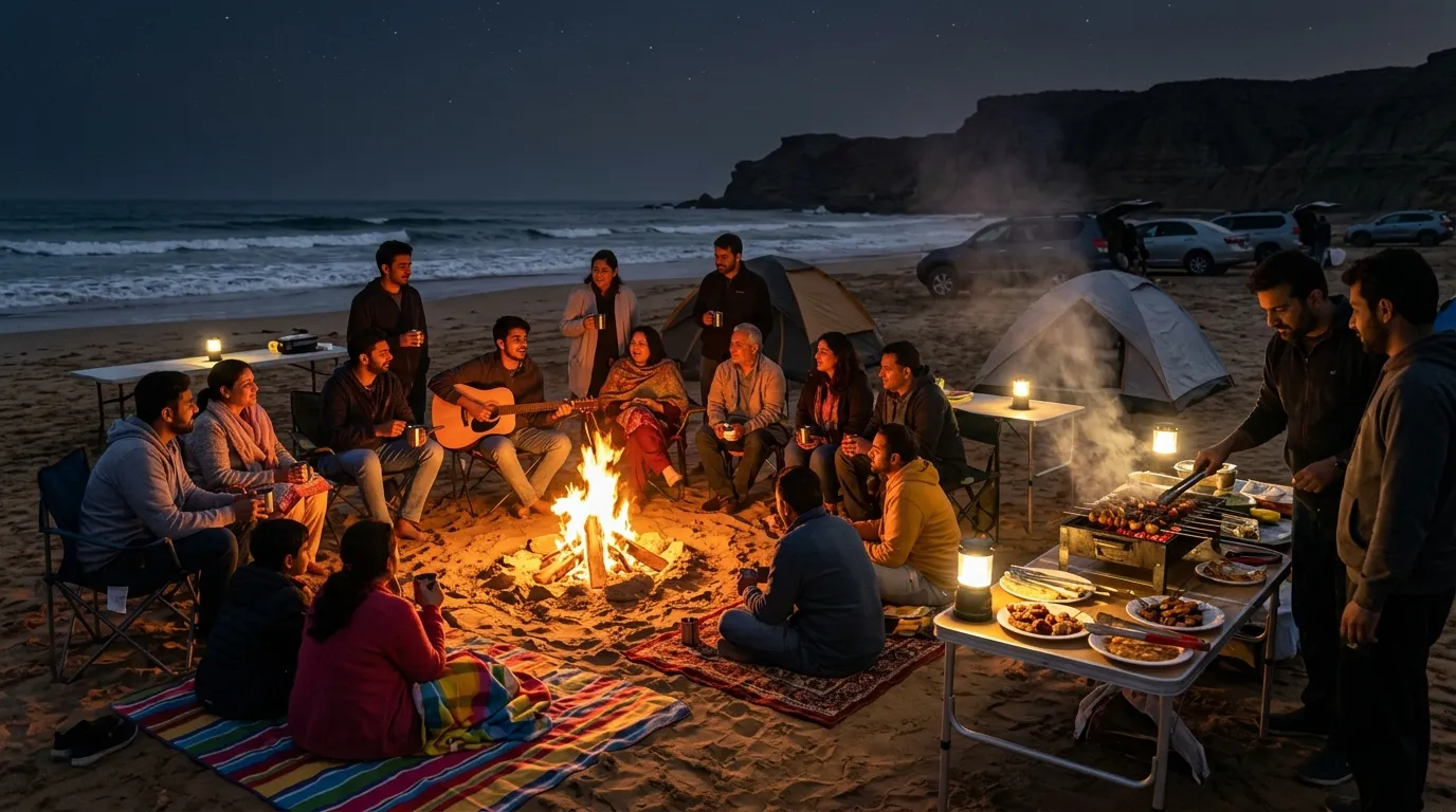 Desert Bonfire Night