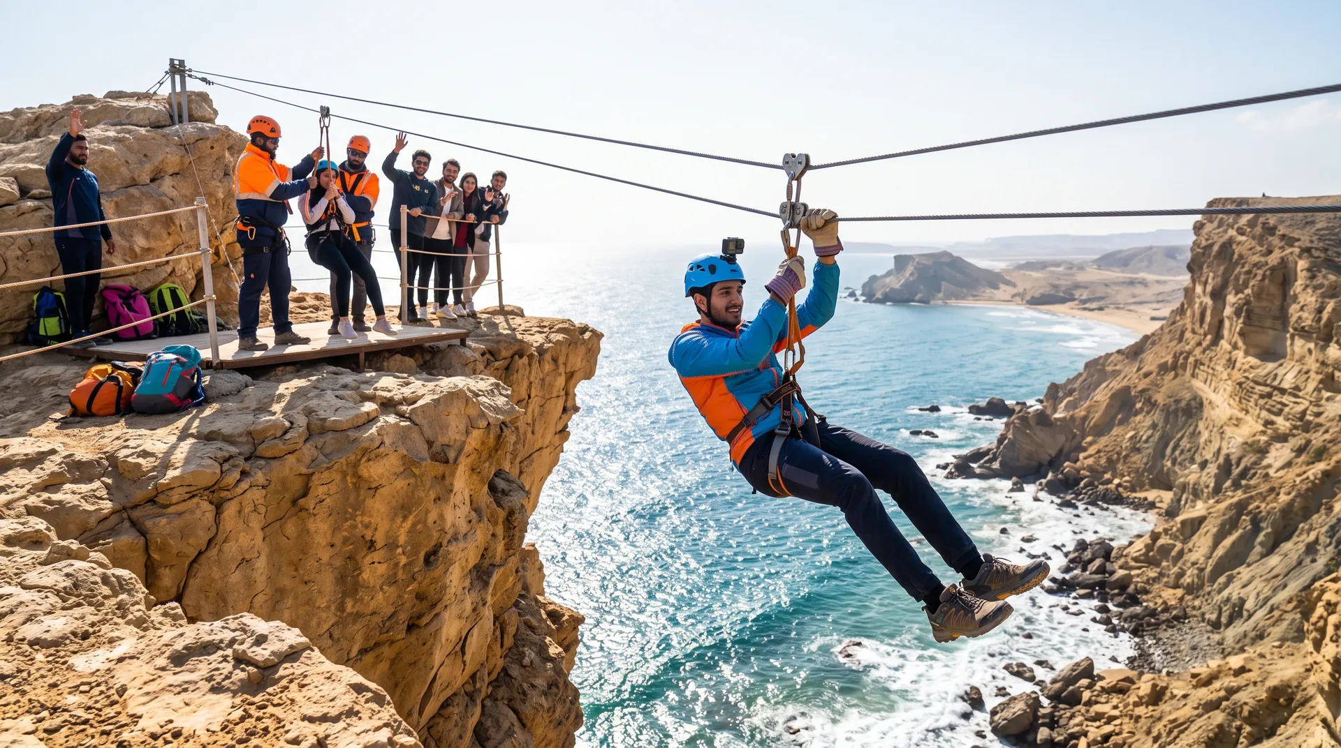 Cliff Rappelling & Ziplining
